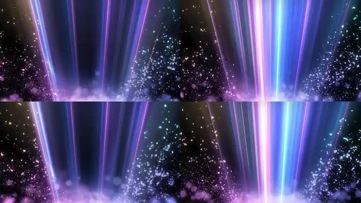 高端炫彩流光背景舞台4k