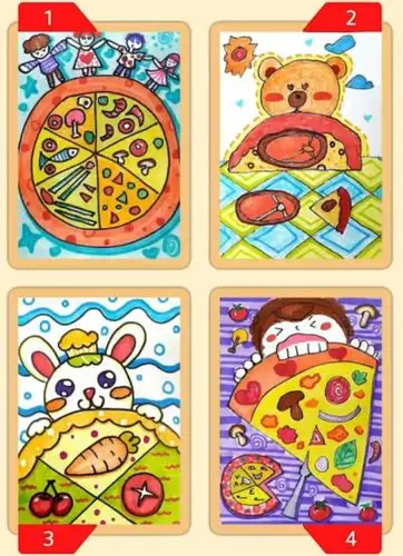 创意绘画《西方美食–披萨》