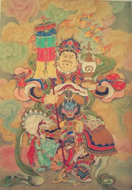 佛教四大护法天神之一:北方毗沙门天王