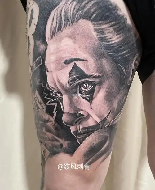小丑纹身纹风刺青