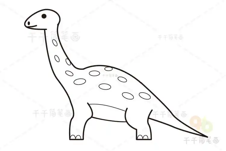 马门溪龙简笔画图片