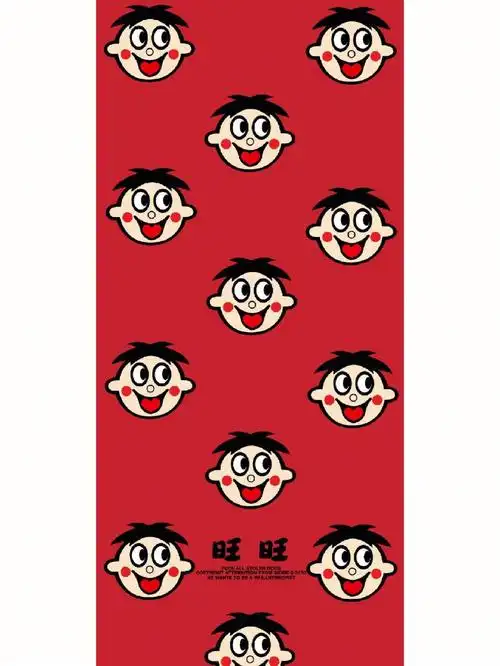红色旺旺手机壁纸