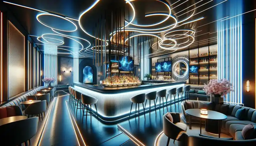 酒吧新装揭秘:开放式布局让空间"活"起来,巨嗨点歌助燃夜生活_装修