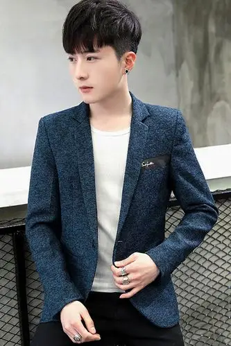 男士西服男春秋季休闲西装潮流青年帅气上衣单件韩版潮流小西装外套