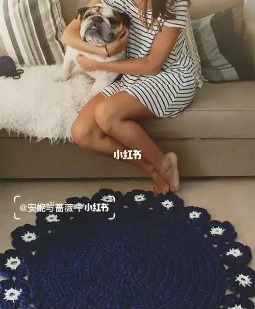 钩织00地毯地垫分享附图解