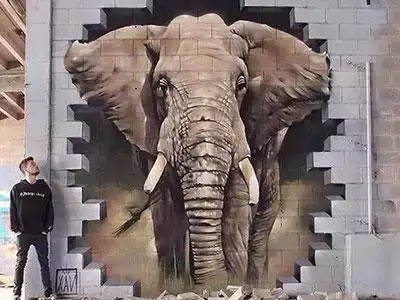 3d立体画 _ 客户案例-济南画巢印象墙绘公司官方网站