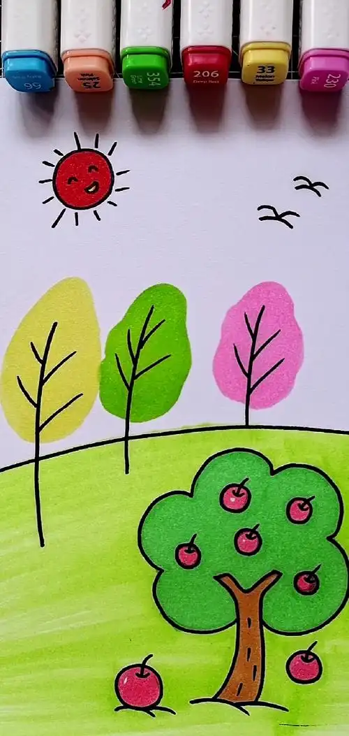 简笔画#秋天来了简笔画