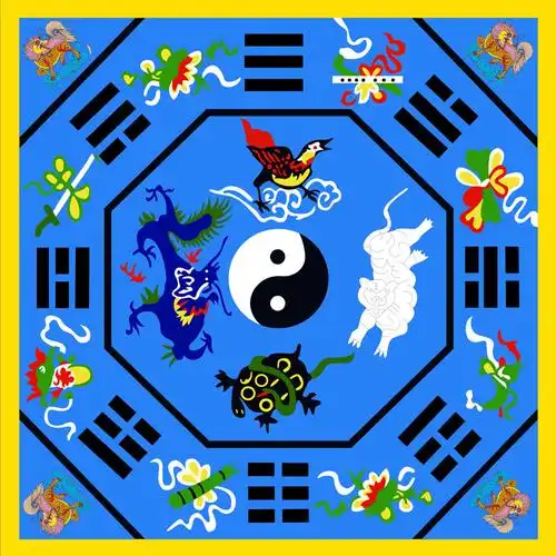 太极八卦地毯 道教2米罡毯 八卦阴阳太极图地毯 踏罡步斗毯道士做法毯