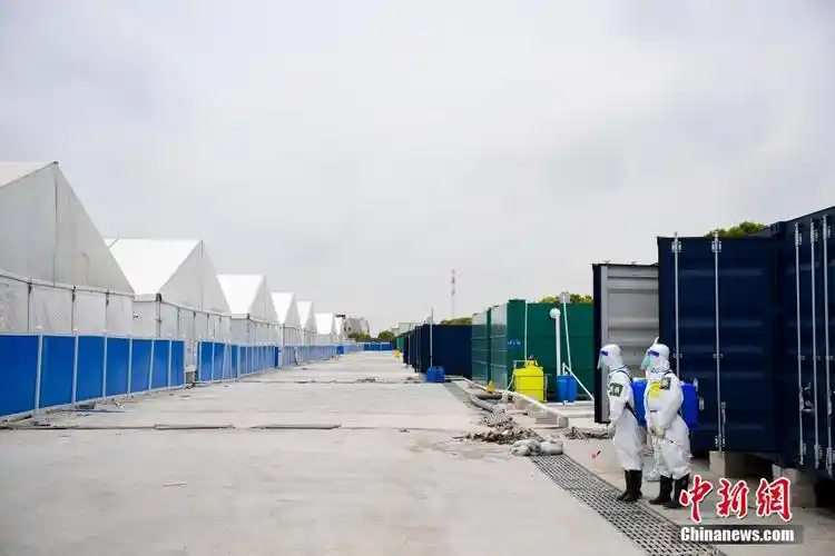 上海临港沧海路方舱医院休舱