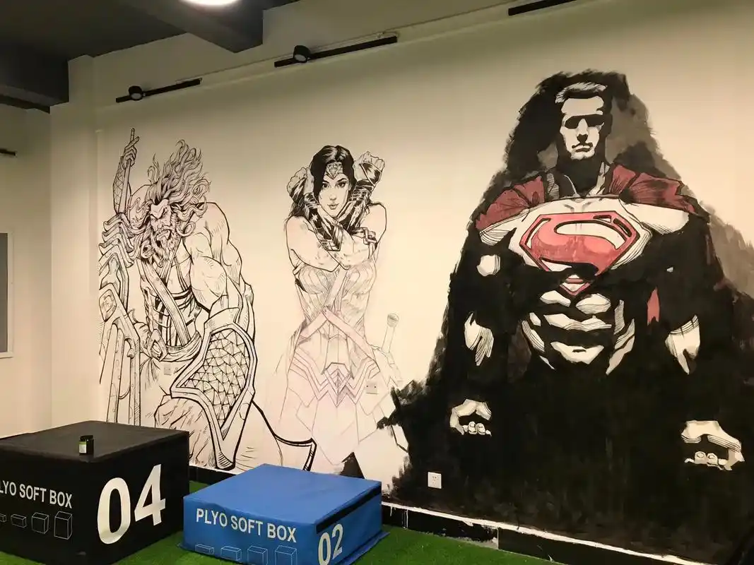 物内手绘之健身房墙绘