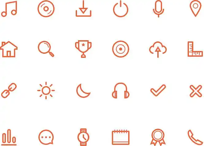 ps初学者,线性icon图标练习!