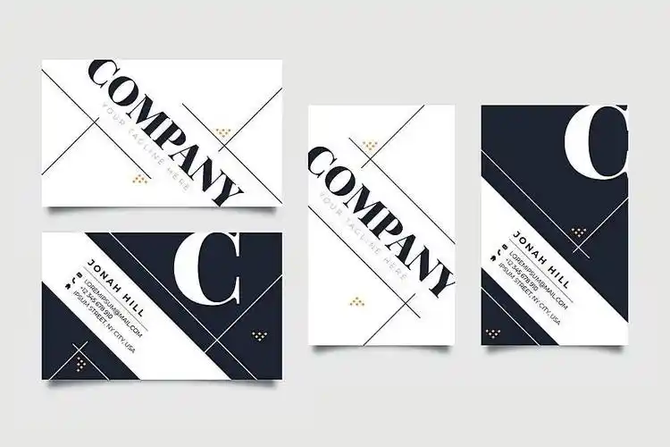 滑稽图形设计师名片模板模板下载