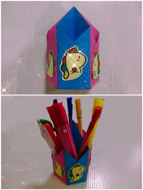 diy折纸手工折纸笔筒