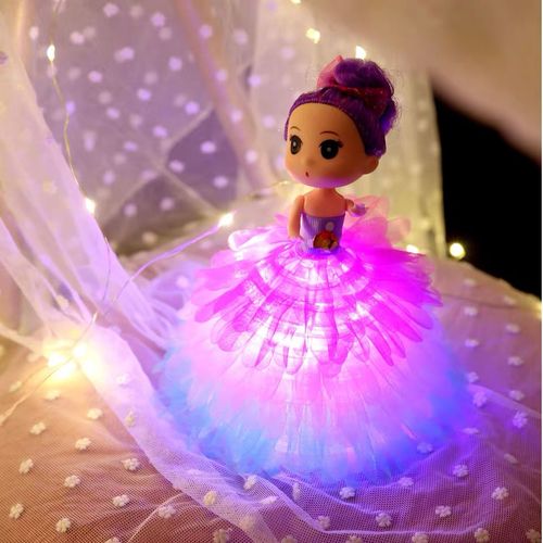 手提娃娃发光迷糊娃娃灯笼儿童玩具网红闪光夜市彩灯发光玩具