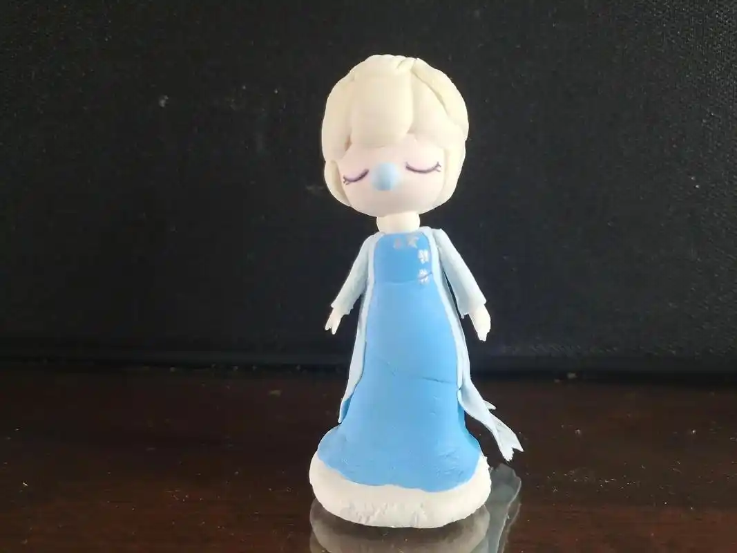 爱莎公主 粘土手工 - 抖音