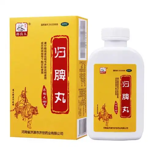 药王孙真人归脾丸浓缩丸480丸1瓶盒用于心悸失眠多梦头昏头晕肢倦乏力