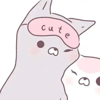 可爱卡通情侣图片呆萌一对两张头像