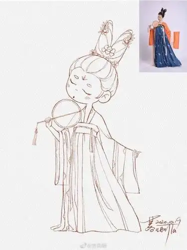 油彩遇上线描,哪款汉服美人让你心动