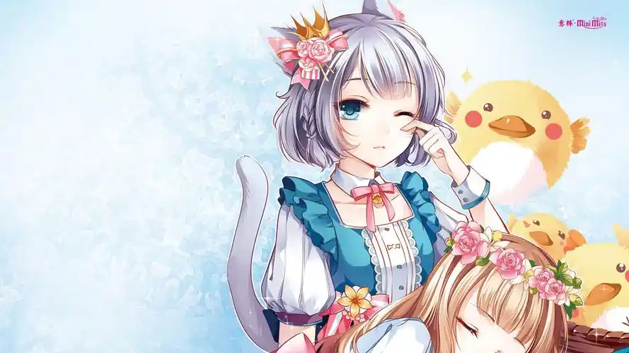 二次元唯美卡通高清壁纸高清大图预览1920x1080_卡通动漫下载_美桌网