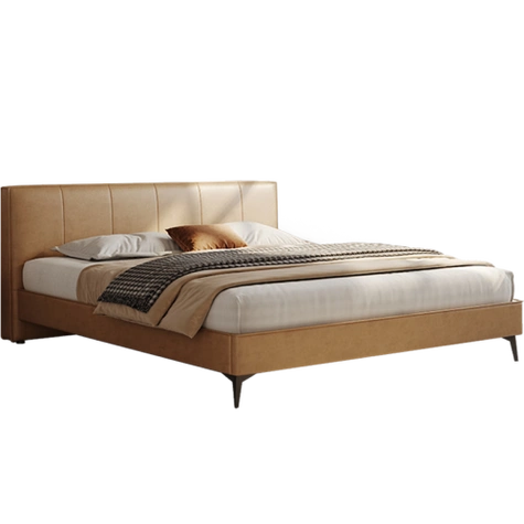 曲美家居(qm)皮艺床 plus会员:qm 曲美家居 真皮双人床 框架床-太妃糖