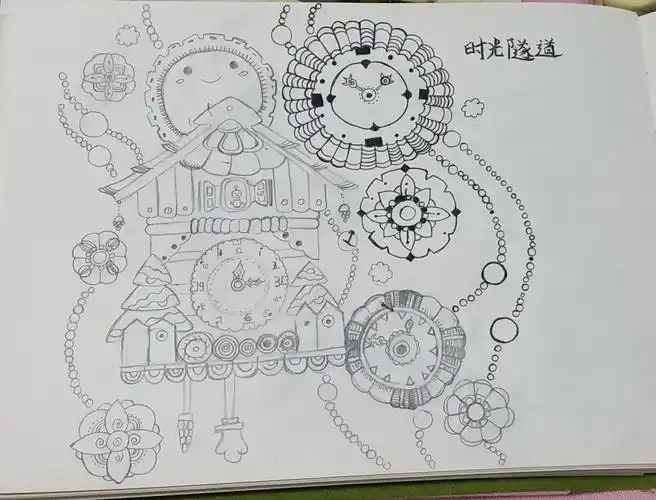 时空隧道临摹简笔画自学教程分享啦