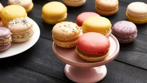 杏仁,马卡龙,甜美的食物,丰富多彩 壁纸