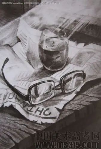 2009年清华大学美术学院素描高分试卷6(设计)_美术高考图库中心_中国