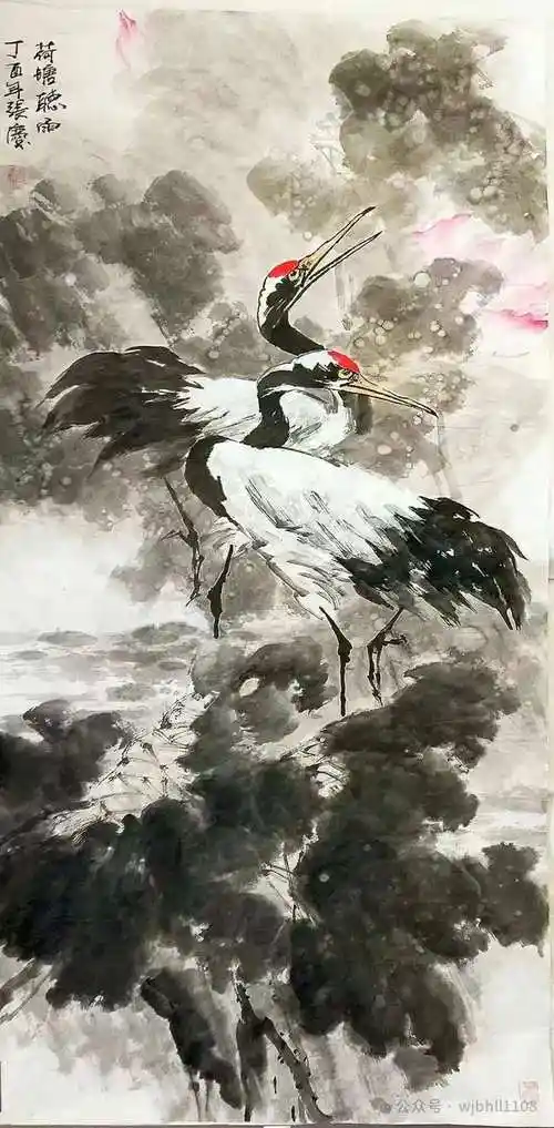 国画～仙鹤作品集(二)