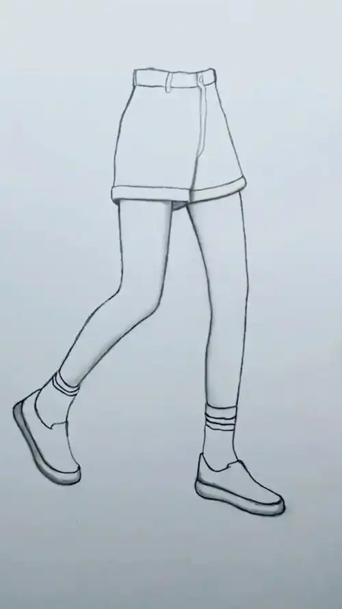 给你们画一双行走的大长腿.