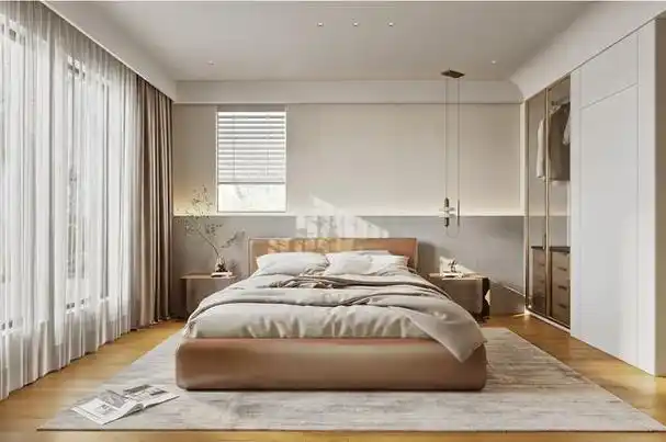 现代原木风在装修设计中,采用清新的原木色与纯洁的白色相搭配,呈现出