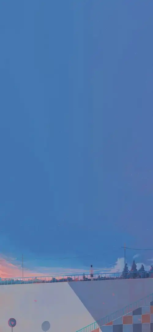 请问大家有没有类似这样的半屏壁纸