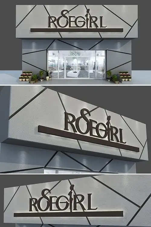 服装店面门头图片-服装店面门头效果图-服装店面门头设计素材下载