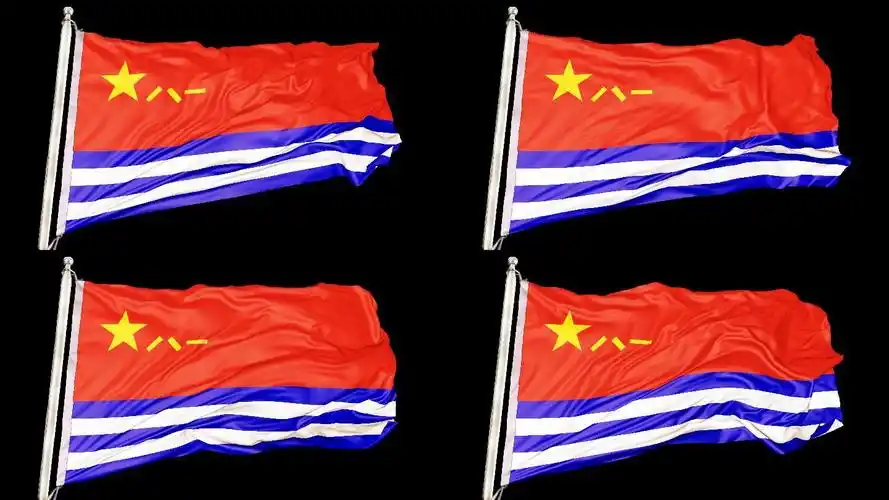 海军军旗(无缝循环)带通道_3840x2160_高清视频素材下载(编号:6137191