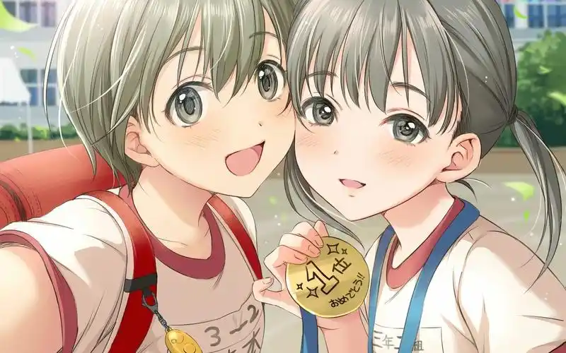 十分可爱的双胞胎壁纸图