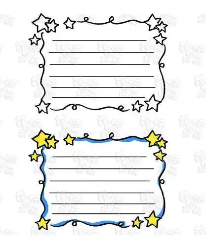 素材来啦诗手抄报边框简笔画黑白简笔画心理手抄报简笔画手抄报简笔