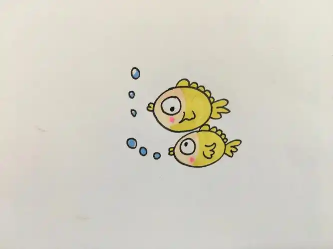 马克笔小鱼简笔画