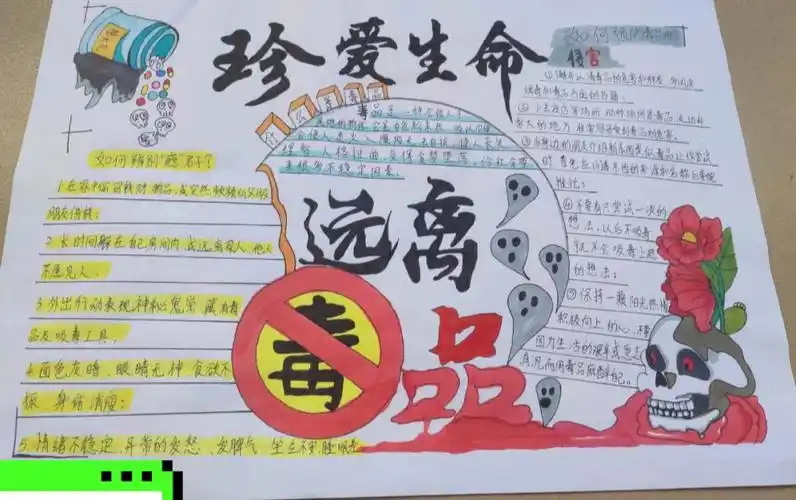 禁毒手抄报