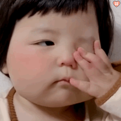 萌娃丸子妹表情包动图