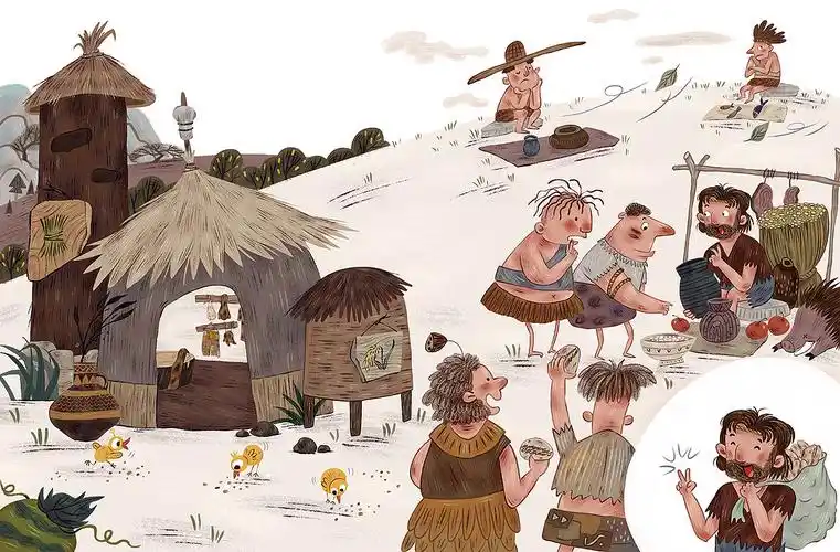 原始部落系列儿童绘本4|插画|绘本|哇哇哇儿插 - 原创作品 - 站酷 (zc