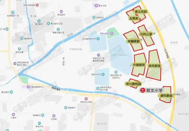 重磅2021年常熟施教区划分超详细版本附30学校施教区划分图