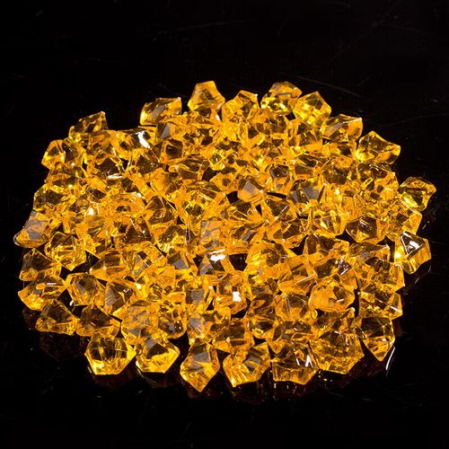 江影清彩色石子玻璃球塑料珠透明石头鱼缸花瓶用装饰彩石园艺用品