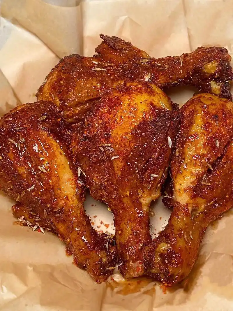 从没吃过这么好吃的烤鸡腿