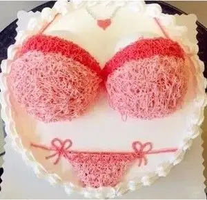 鲜奶创意个性成人恶搞男女情趣比基尼北京市生日蛋糕同城速递配送