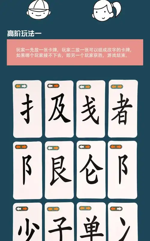 魔法汉字 魔法汉字组合卡片拼偏旁部首神器全套拼字游戏生字识字扑克