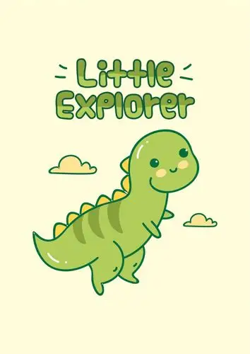 卡通动漫恐龙云朵拼接印花矢量图服装裁片t恤烫图印花花型素材-pop花