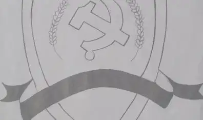 城轨机电171班由党徽麦穗盾牌组成班徽设计草稿