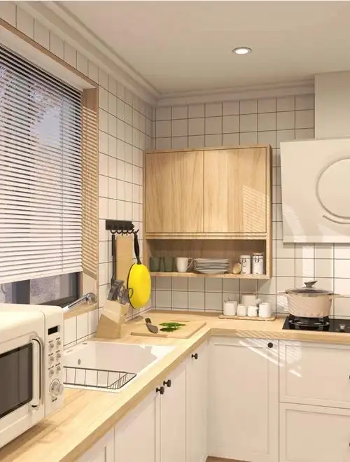 开放式厨房效果图(小户型开放式厨房装修效果图)