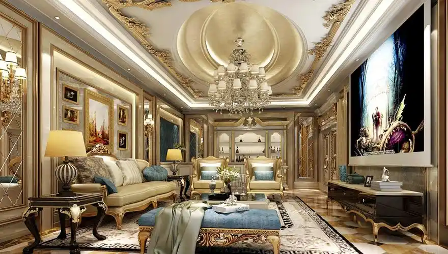 法式古典风格别墅710平米58万_moma万万树装修案例-柳州房天下家居