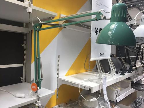 ikea宜家 特提亚台灯长臂折叠工作灯学习夹子灯 阅读led护眼特价