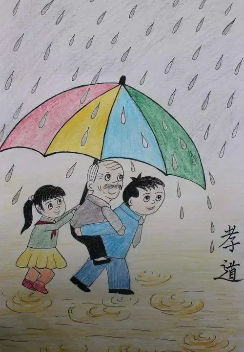 我的榜样绘画一等奖 我和祖国共成长绘画 一等奖-图片大观-奇异网